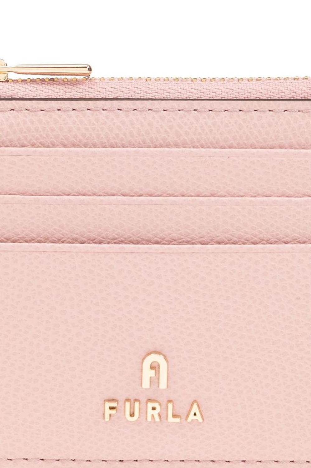 Furla Logo Plaque Zip-Up Card Holder