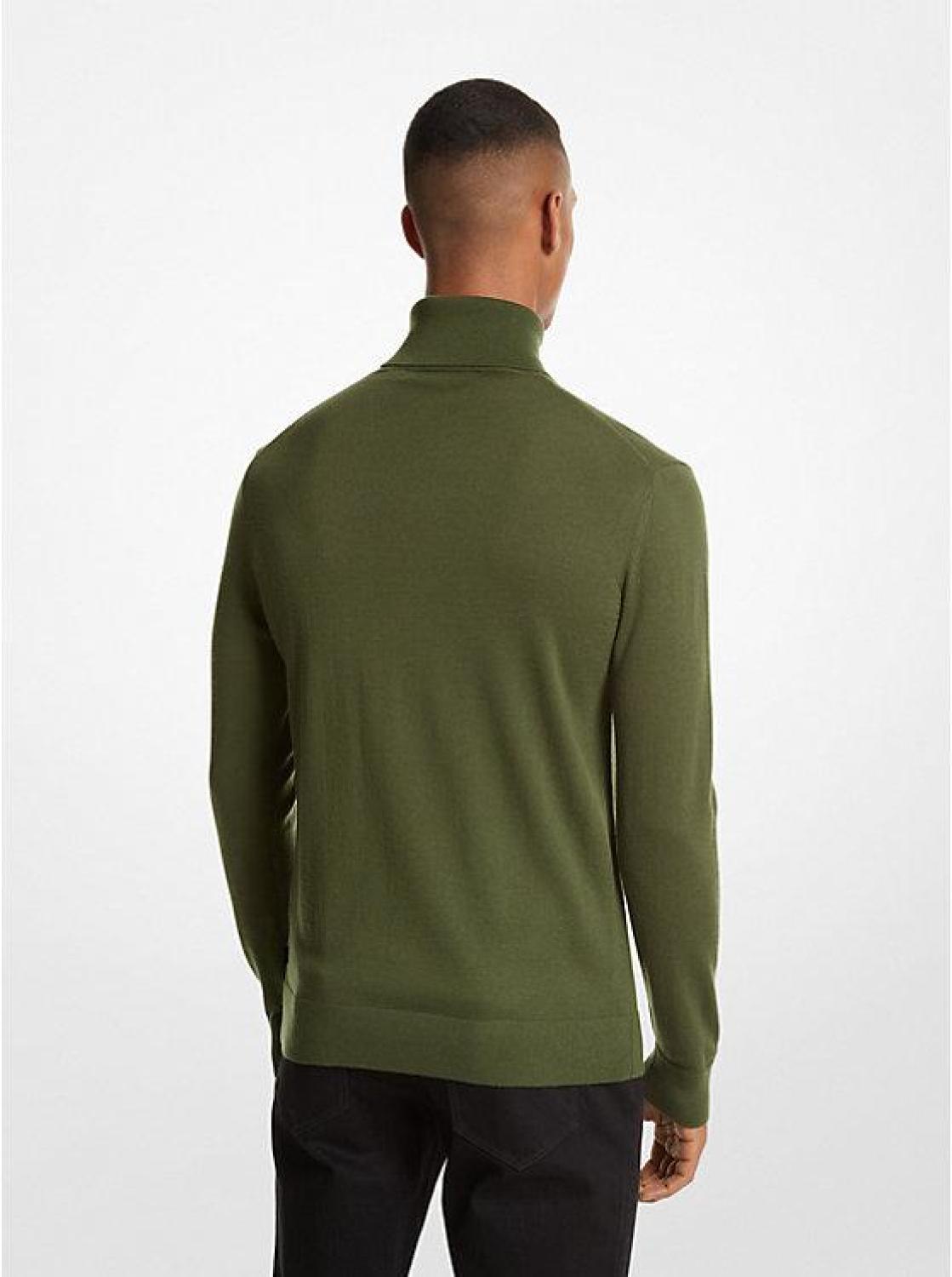 Merino Wool Turtleneck Sweater