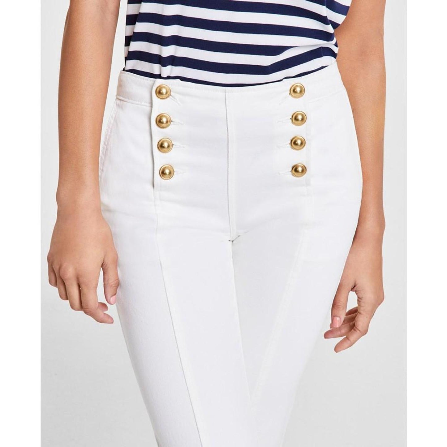 Women's Sailor-Front Flare-Leg Jeans, Regular & Petite