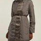 Novefla Reversible Down Coat In Dark Grey