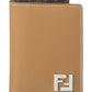 FENDI FF Squared Leather Card Holder