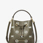 Mercer Small Logo Embossed Leather Bucket Bag