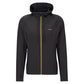 Active-stretch zip-up hoodie with decorative reflective pattern
