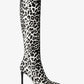 Tatjana Leopard Print Calf Hair Boots
