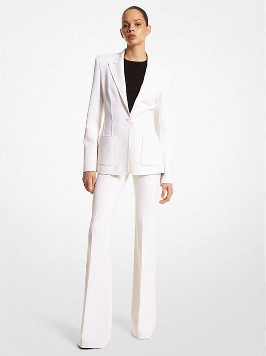 Double Face Stretch Wool Blazer