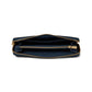 Smooth Leather Slim Accordion Zip