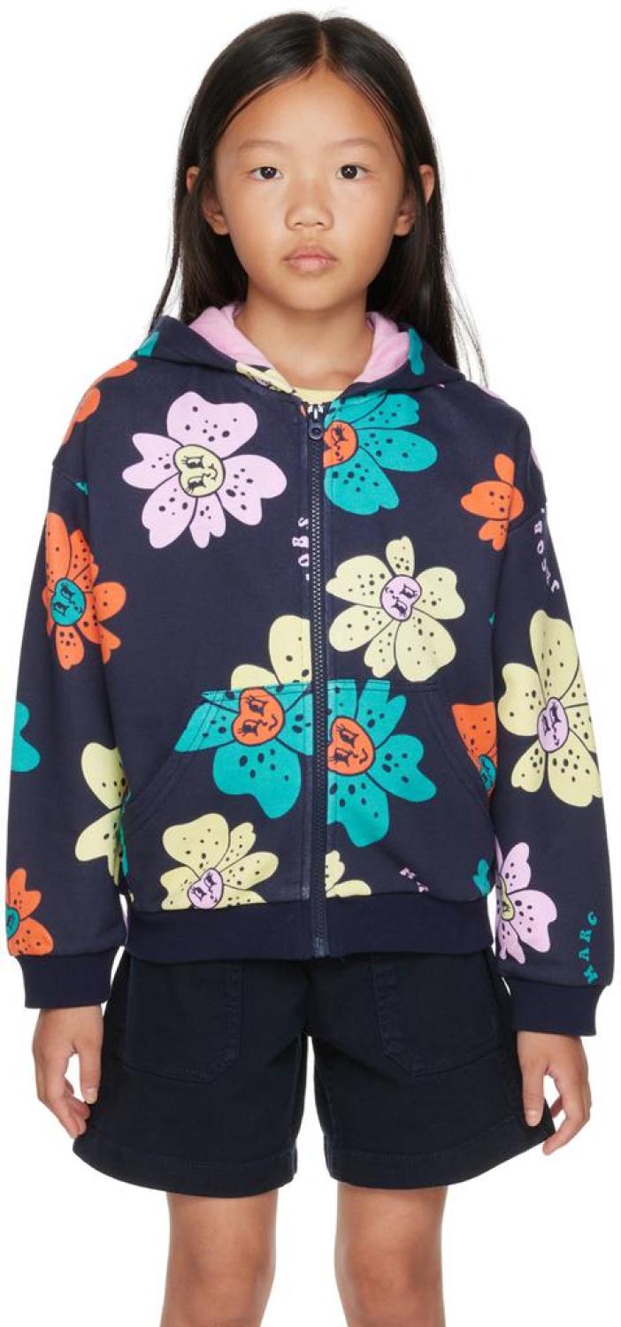 Kids Navy Cosmic Nature Hoodie