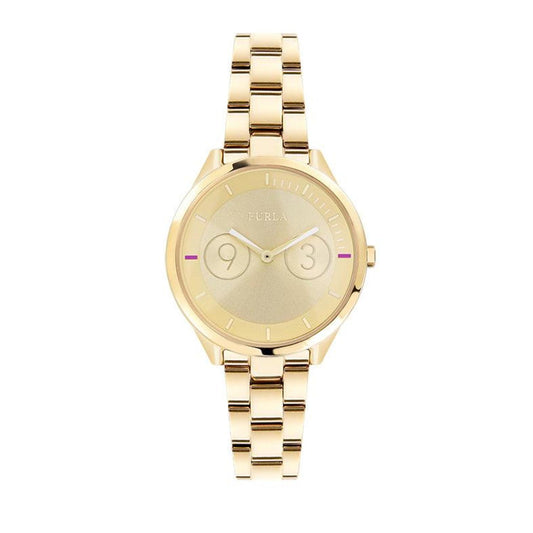 Furla Women's Metropolis Gold Dial Stainless Steel Watch