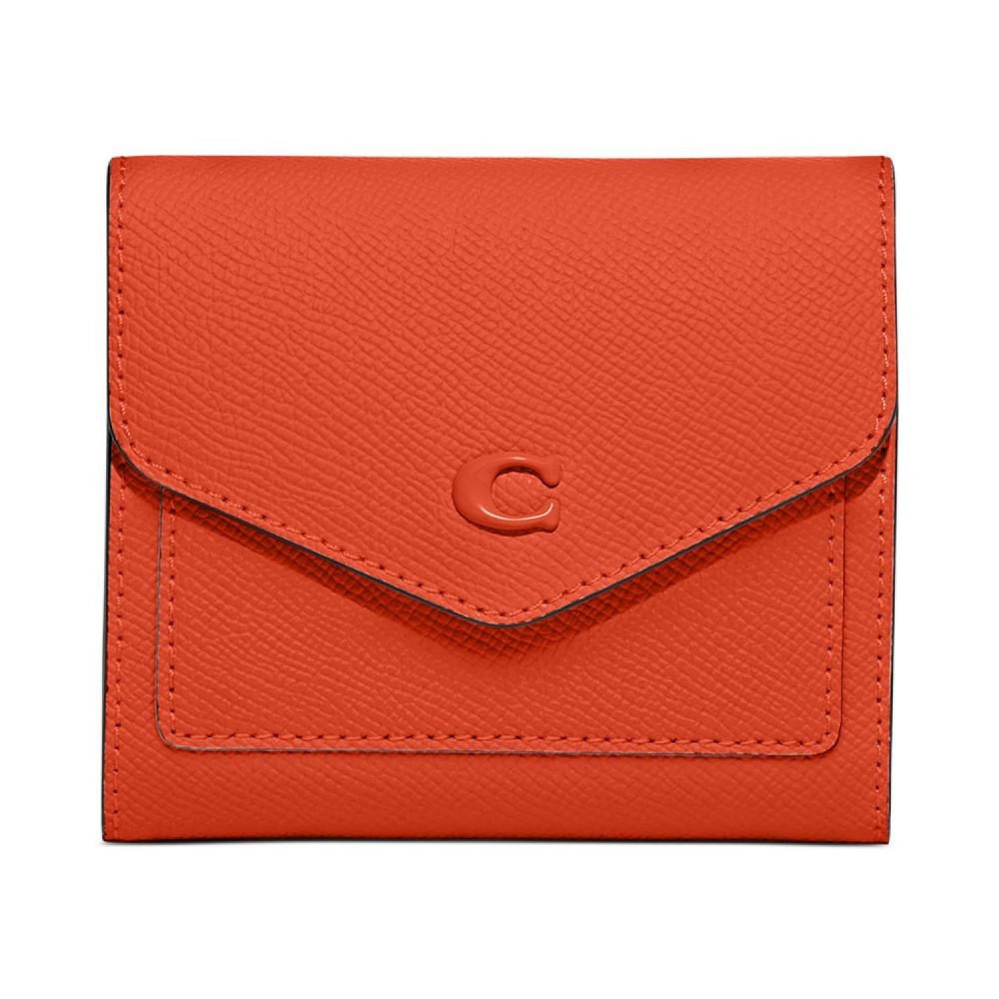 Wyn Tonal C Hardware Small Crossgrain Leather Wallet