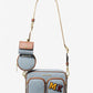 Jet Set Medium Embellished Denim Crossbody Bag with Pouches