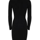 Michael Michael Kors Cut-Out Ribbed Knit Mini Dress