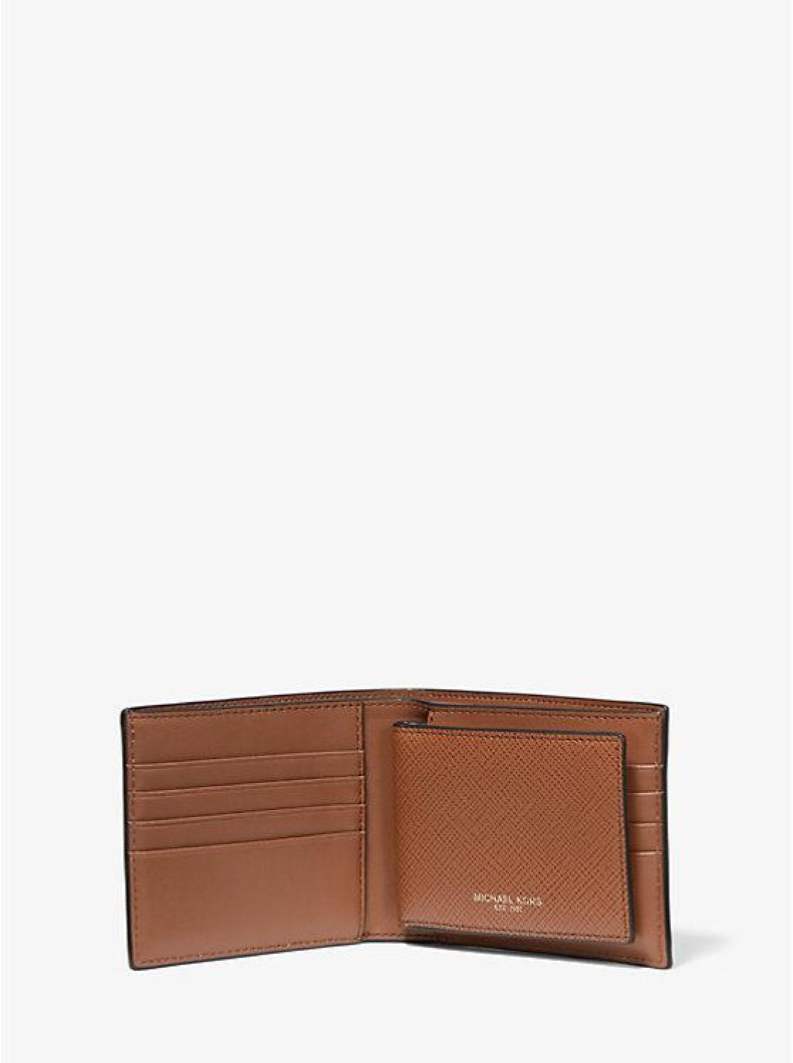 Harrison Crossgrain Leather Billfold Wallet With Passcase