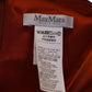 Max Mara Orange Cap Sleeve Belted Dress in Orange Cotton