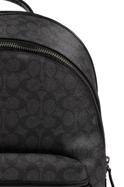 Coach Logo Detailed Zipped Backpack