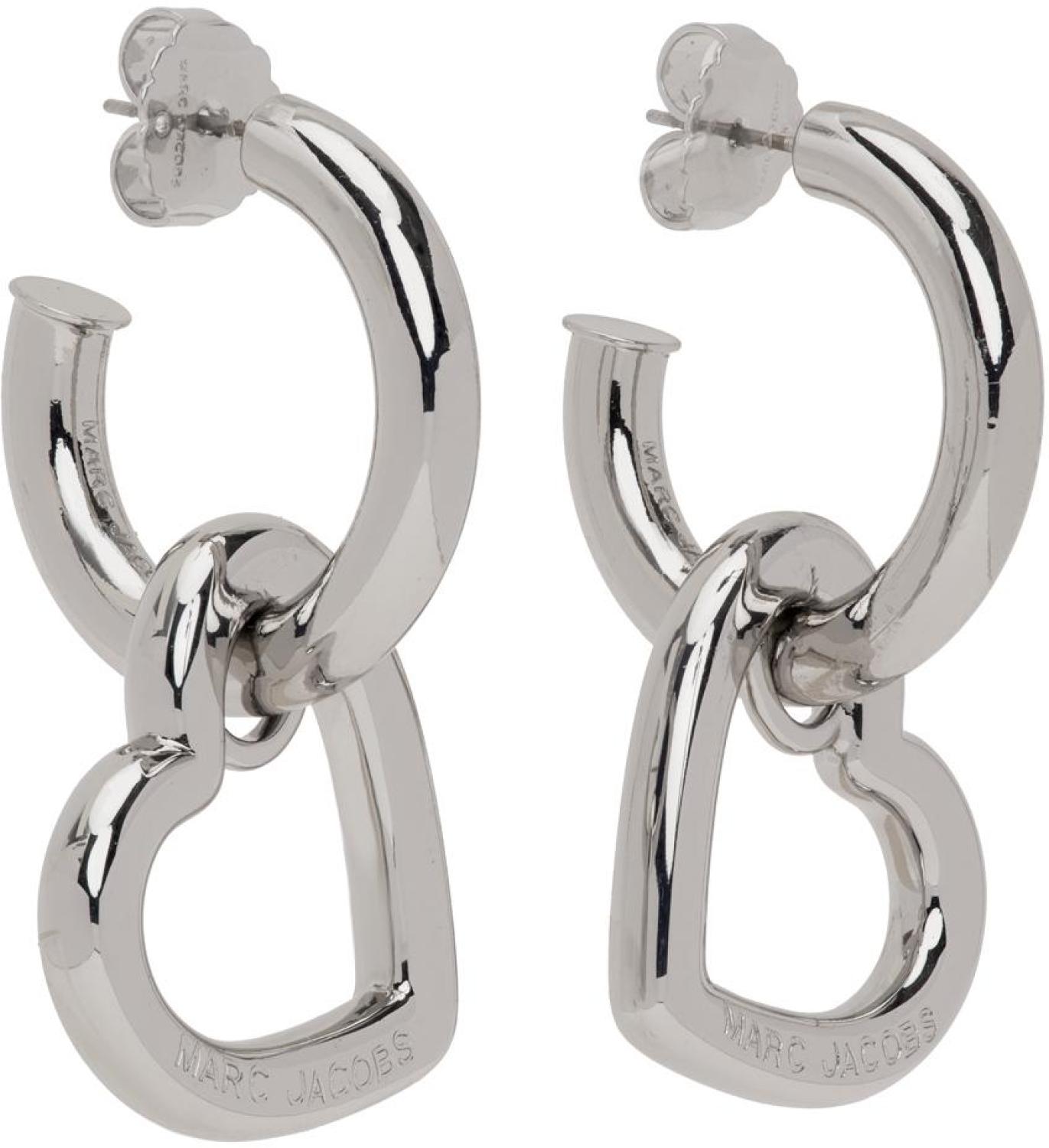 Silver 'The Charmed Heart' Earrings