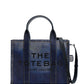 The Medium Denim Photo Print Leather Tote
