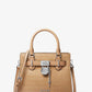 Hamilton Small Crocodile Embossed Faux Leather Satchel