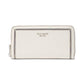 Morgan Crystal Inlay Saffiano Leather Zip Around Continental Wallet