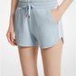 Logo Tape Cotton Blend Track Shorts