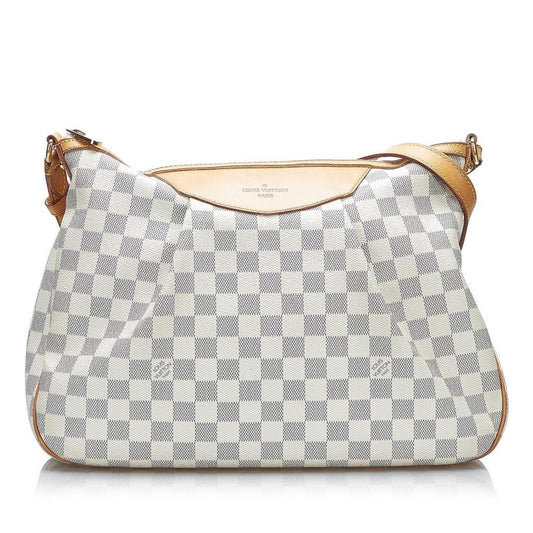 Louis Vuitton Damier Azur Siracusa PM Canvas Crossbody Bag (Pre-Owned)