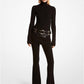 Stretch Cashmere Tunic Turtleneck