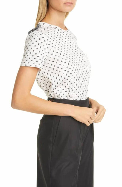 Slam Mixed Dot T-Shirt In Ivory