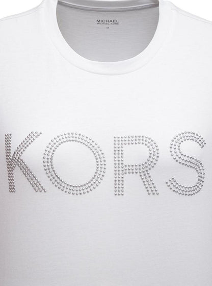 Michael Michael Kors Logo Embellished Crewneck T-Shirt