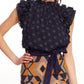 Vixen Top In Sapphire Dots