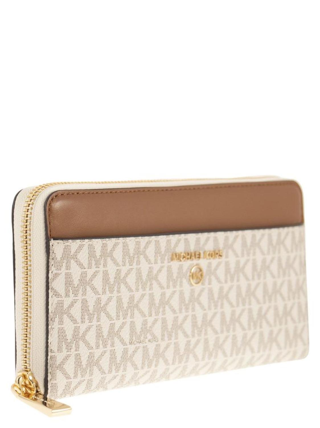 Michael Michael Kors Logo Plaque Zipped Wallet