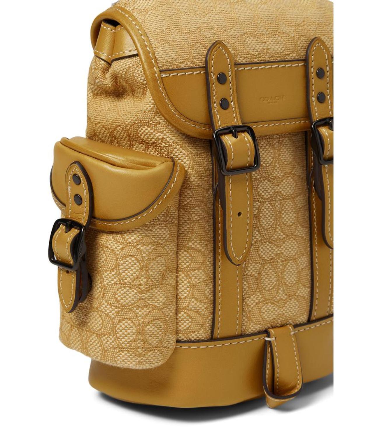coach hitch backpack Hitch Backpack 13 in Micro Signature Jacquard