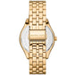 Women's Harlowe Three-Hand Gold-Tone Stainless Steel Bracelet Watch, 38mm