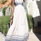 Lamar Maxi Dress In Provence Stripe
