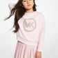 Studded Logo Cotton Sweatshirt