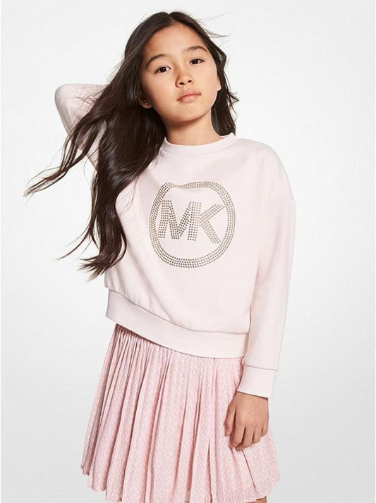 Studded Logo Cotton Sweatshirt