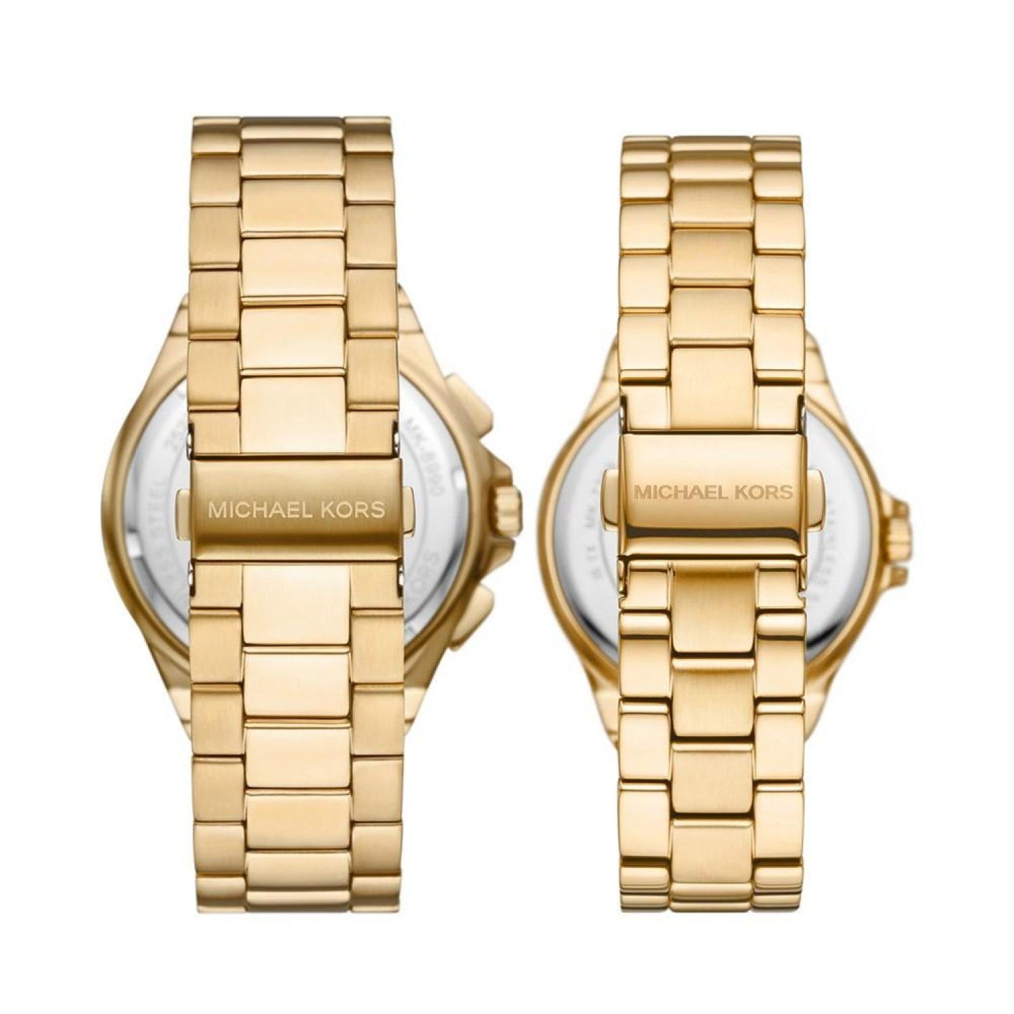 Men's and Women's Lennox Gold-Tone Stainless Steel Bracelet Watch Set, 2 Pieces
