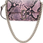 Pink & Black Croc 'The J Marc Mini' Shoulder Bag