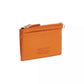 The Leather Top Zip Wristlet
