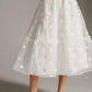 Tulle Midi Skirt in Snowflake Dot