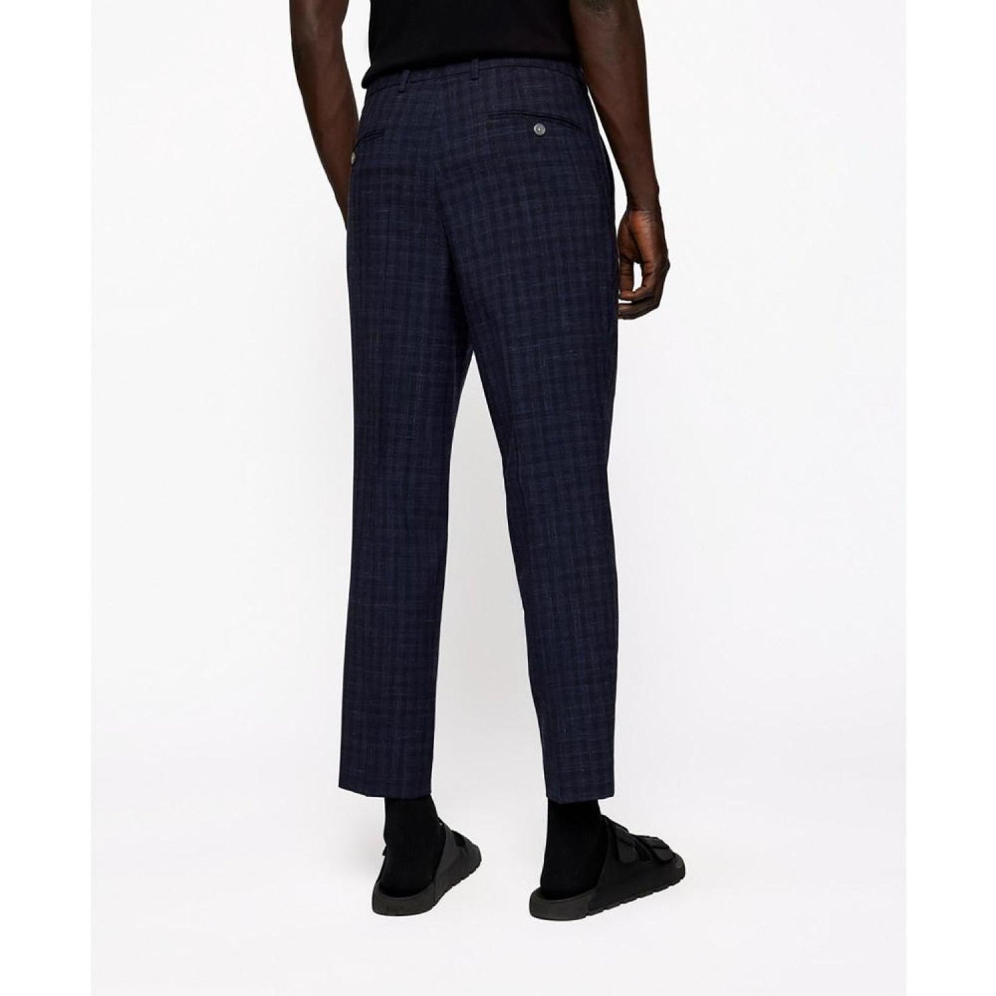 Men's Checked Slim-Fit Suit