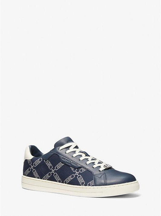 Keating Empire Logo Jacquard and Leather Sneaker