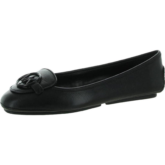 Lillie Moc Womens Leather Slip-On Moccasins