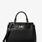 Reed Large Leather Belted Satchel
