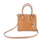 Michael Kors Mercer Medium Luggage Pebbled Leather Messenger Crossbody Women's Handbag
