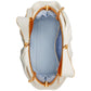 Medium Bridal Pearlized Leather Bow Frame Clutch