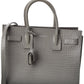 Saint Laurent Sac De Jour Classic Baby Croc-Embossed Leather Tote