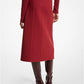 Double Faced Wool Melton Slit Skirt