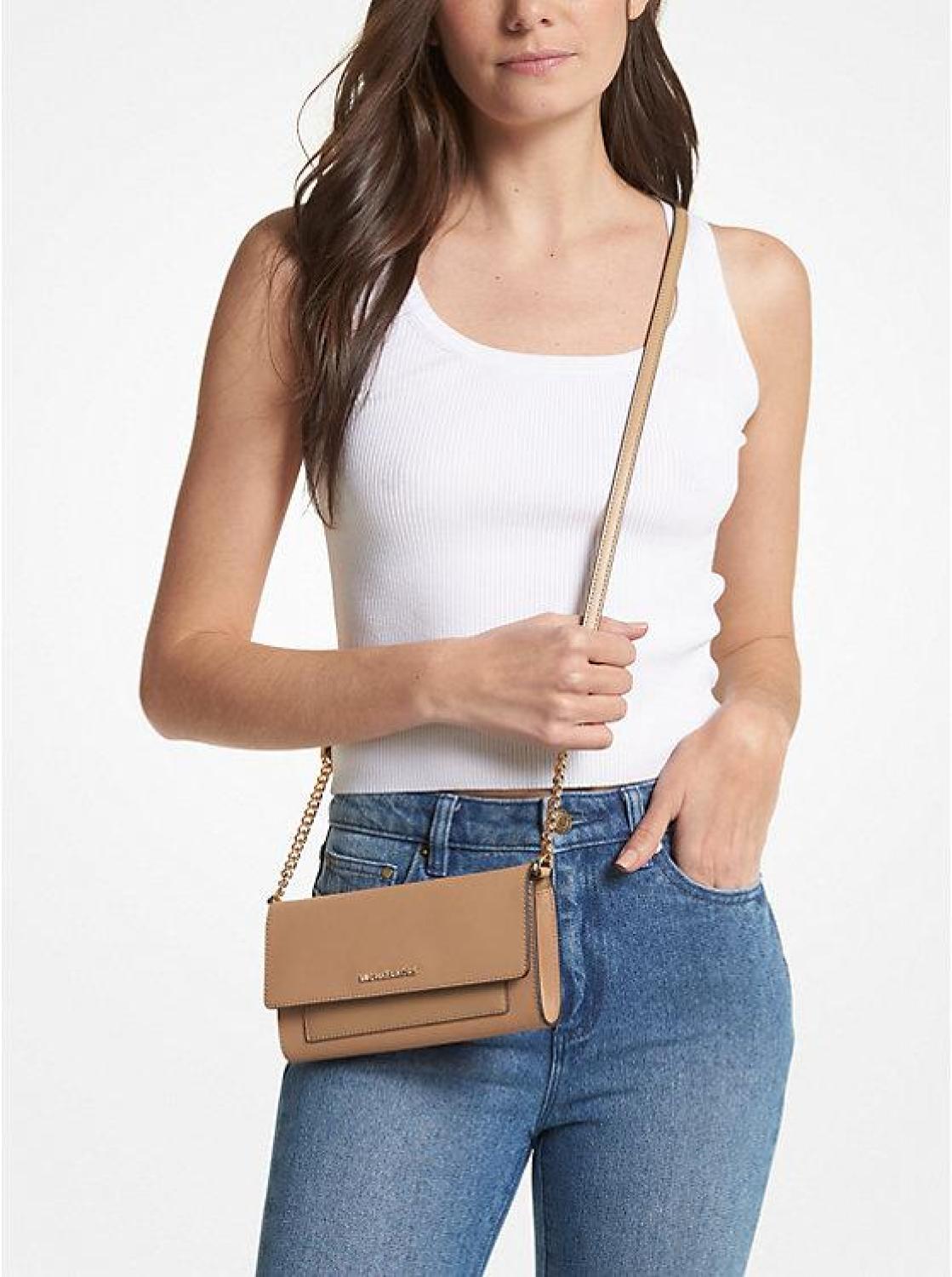 Jet Set Medium Saffiano Leather 2-in-1 Convertible Crossbody Bag
