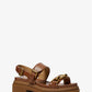 Kailey Logo Embellished Leather Sandal
