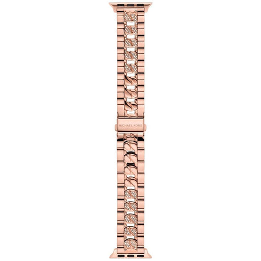 Rose Gold-Tone Stainless Steel Curb Chain Band for Apple Watch 38mm and 40mm