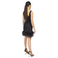 Women's Feather-Trim Mini Dress